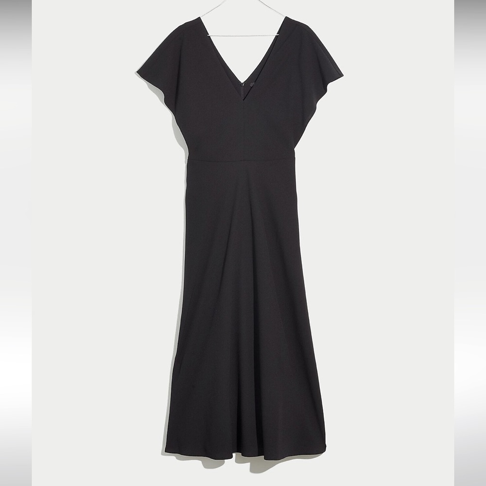 Madewell Flutter Sleeve Midi Dress, NWT
